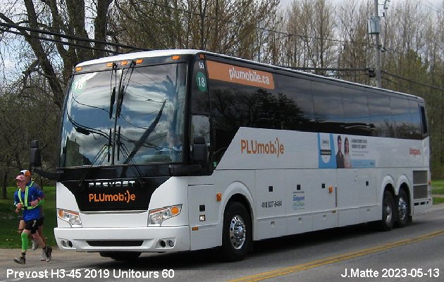 BUS/AUTOBUS: Prevost H3-45 2019 T.V.Q.