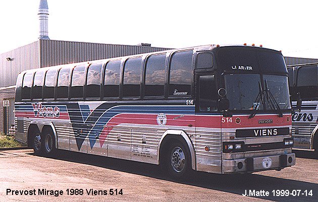BUS/AUTOBUS: Prevost Mirage 1988 Viens