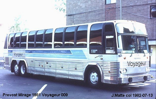 BUS/AUTOBUS: Prevost Le Mirage 1981 Voyageur