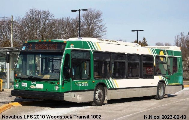 BUS/AUTOBUS: Novabus LFS 2010 Woodstock Transit